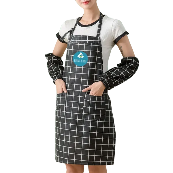Cotton Linen Plaid Apron Set - Custom Flying Discs
