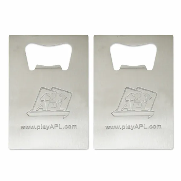 Standard Card Shape Bottle Opener - Custom Flying Discs