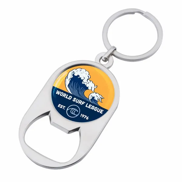 Multiuse Alloy Bottle Opener Keychain - Custom Flying Discs