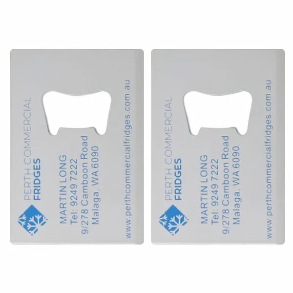 Color Filled Card Bottle Opener - Custom Flying Discs