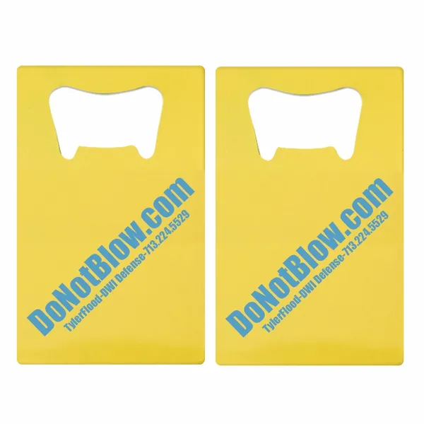 Printed Simple Card Bottle Opener - Custom Flying Discs