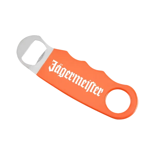 Orange Hand Grip Flat Bottle Opener - Custom Flying Discs