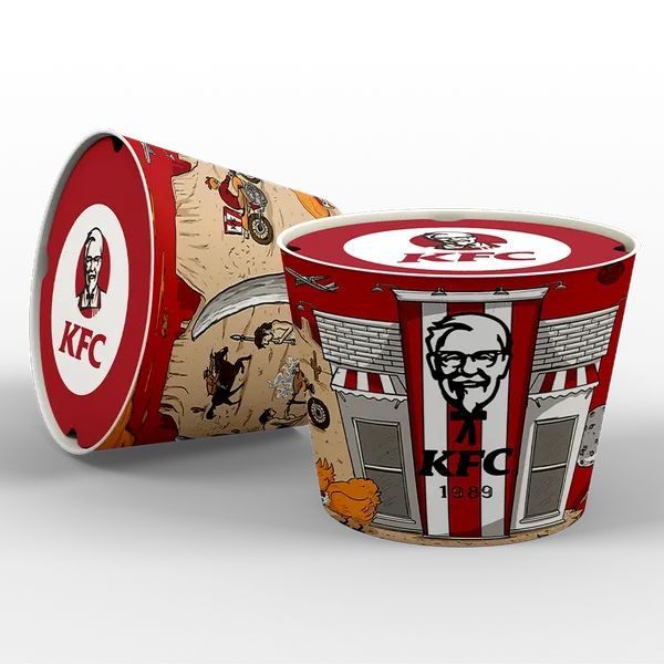 Paper Food Bucket - Custom Flying Discs