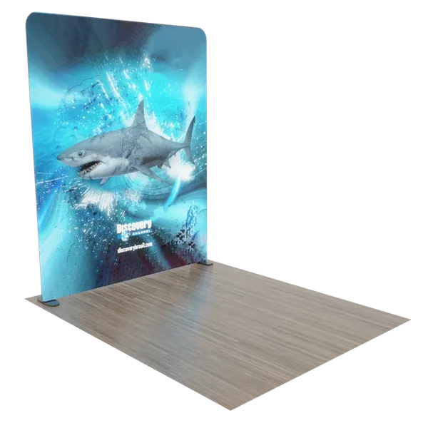 Custom Backlit Trade Show Display Tension Fabric 8' x 8' - Custom Flying Discs