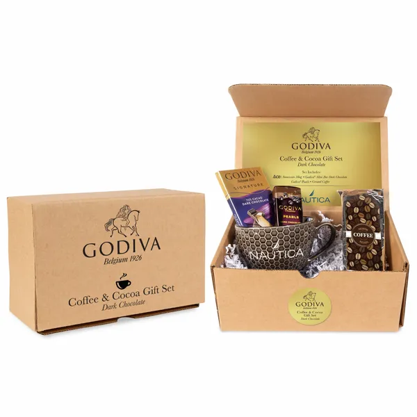 Godiva Coffee and Cocoa Gift Set - Dark Chocolate - Custom Flying Discs
