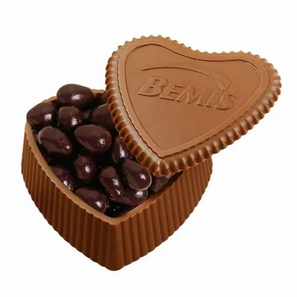 Heart Box with Premium Confection - Custom Flying Discs