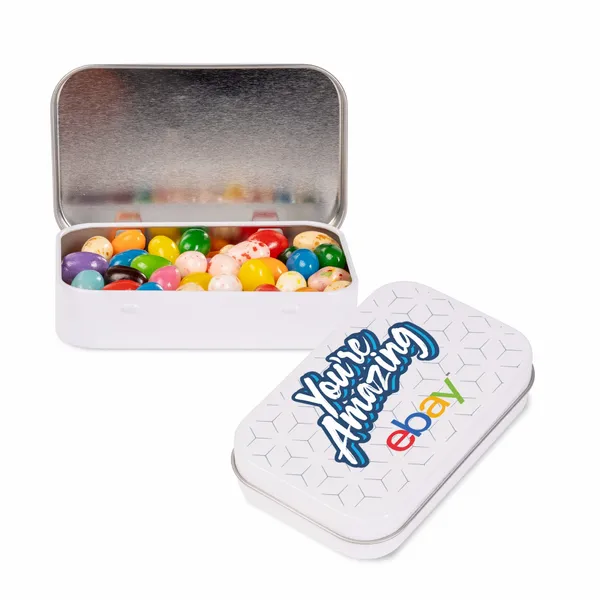 Rectangular Tin - Gourmet Jelly Beans® - Custom Flying Discs