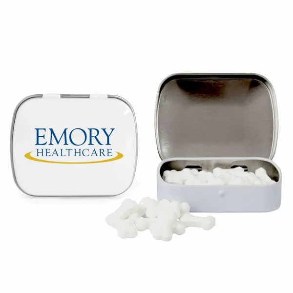 Domed Tin with Bone Shaped Mints - Custom Flying Discs