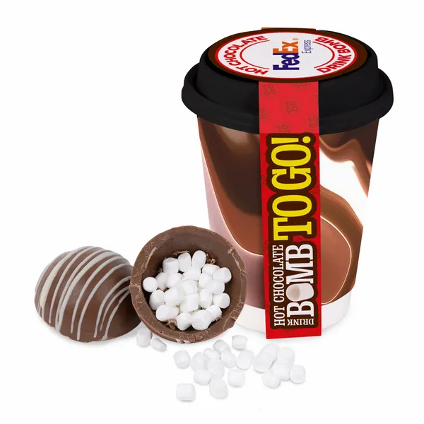 To-Go 12 oz. Cup with Hot Cocoa Bomb - Custom Flying Discs