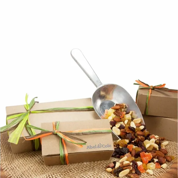 Small Natural Kraft Box with Cranberry Gold Mix - Custom Flying Discs