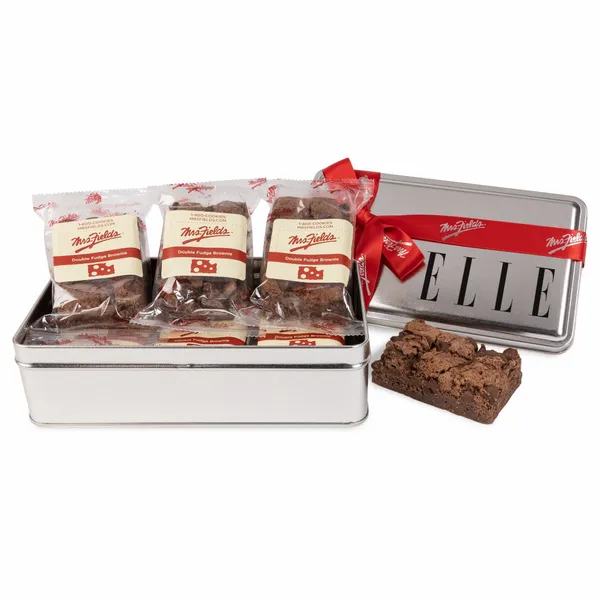 Mrs. Fields® Double Chocolate Fudge Brownie Tin- 6 pack - Custom Flying Discs