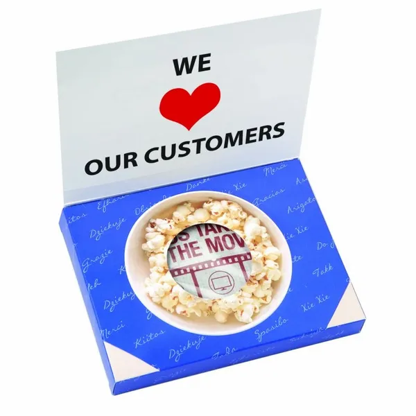 Greeting Card Box with Microwave Popcorn - Custom Flying Discs
