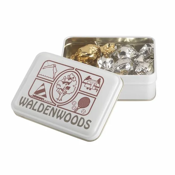 Keepsake Gift Tin - Twist Wrapped Truffles - Custom Flying Discs