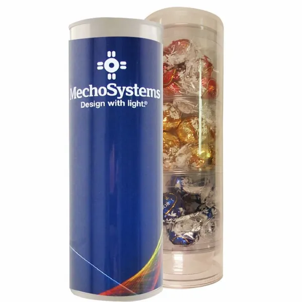 3 Piece Holiday Gift Tube with Lindor Truffles - Custom Flying Discs