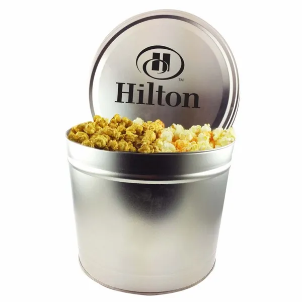 Two Gallon Popcorn Tin - Trio Popcorn - Custom Flying Discs