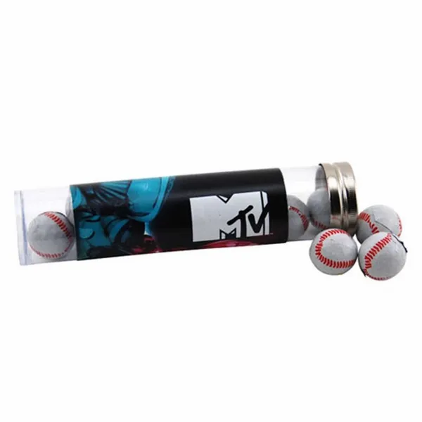 Tube with Chocolate Baseballs - TRB660 - Custom Flying Discs