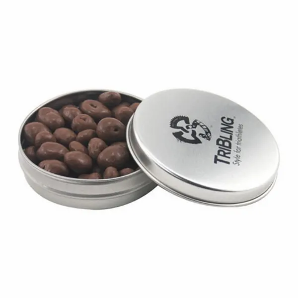 Round Tin with Chocolate Raisins - SBF2900 - Custom Flying Discs