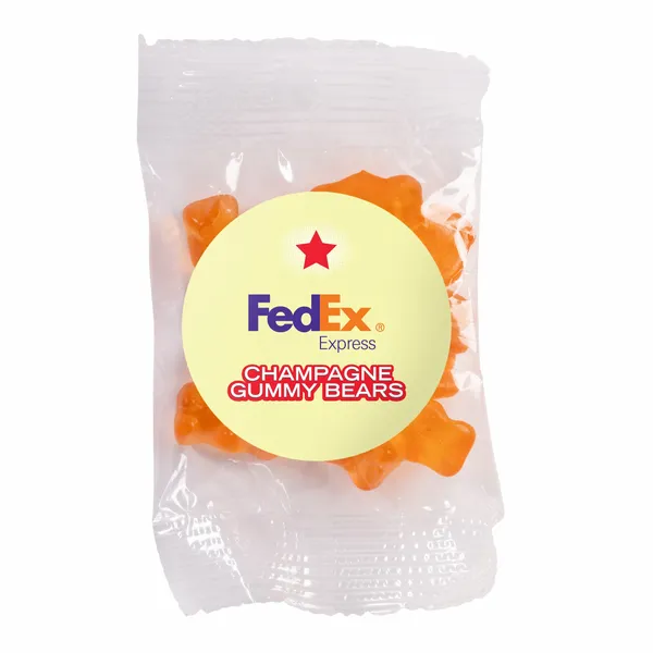 Candy By Color 1 oz. Goody Bag with Gummy Bears - Custom Flying Discs