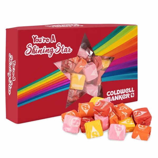 You're a Star Die Cut Box with Starbursts - Custom Flying Discs
