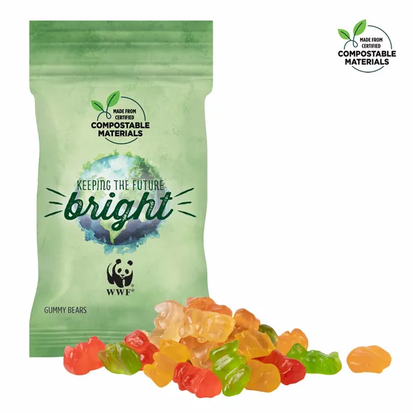 1oz ECO-Digibag, Compostable & Full Color, Gummy Bears - Custom Flying Discs