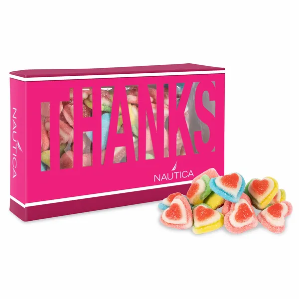 Thanks Die Cut Box with Triple Layer Hearts - Custom Flying Discs