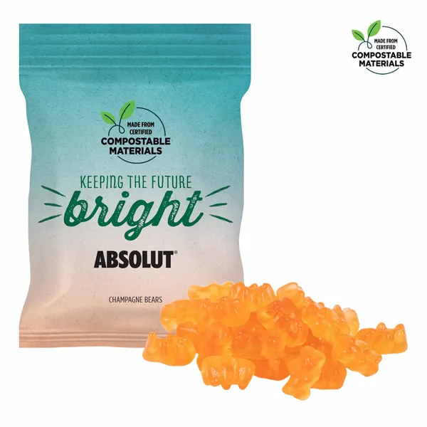 2oz ECO-Digibag, Compostable & Full Color, Champagne Bears - Custom Flying Discs