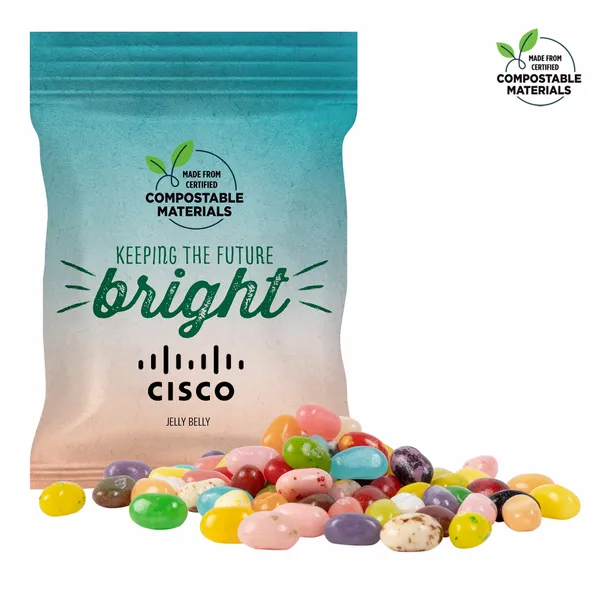 2oz. ECO-Digibag, Compostable & Full Color, Jelly Belly - Custom Flying Discs