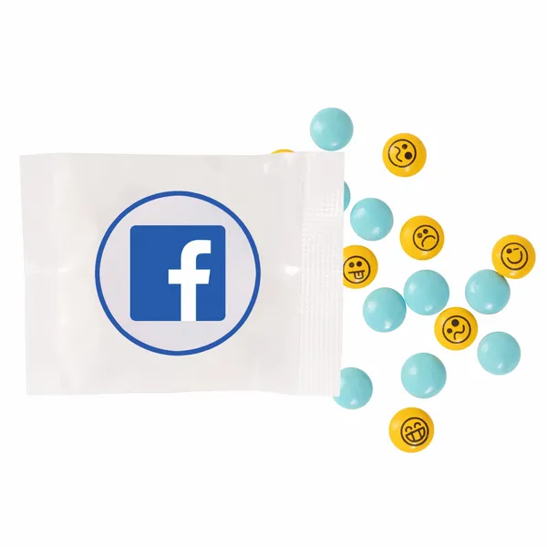 1/2oz. Snack Packs - Chocolate Buttons Imprinted - Custom Flying Discs