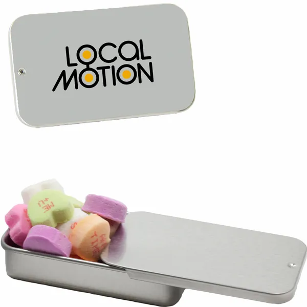 Slider Tin with Conversation Hearts - Custom Flying Discs
