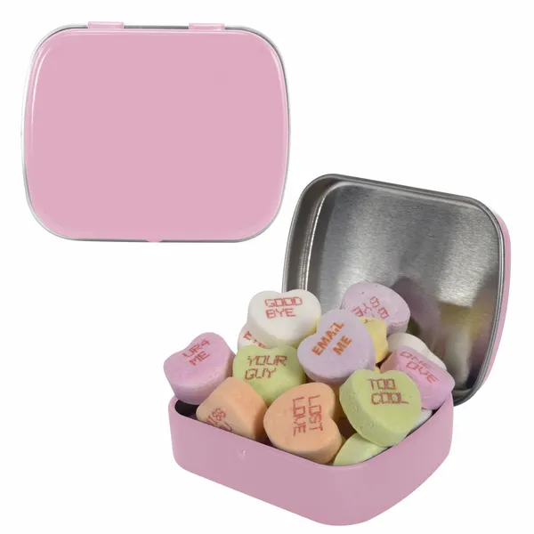 Small Mint Tin with Conversation Hearts - Custom Flying Discs