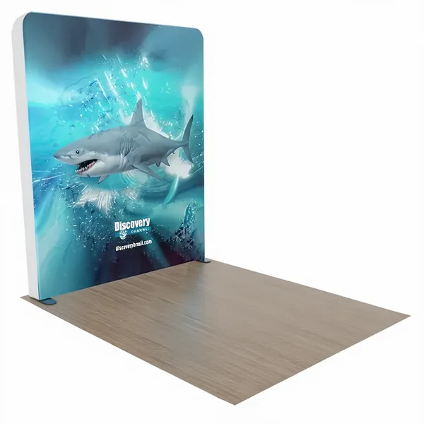 Custom Backlit Trade Show Display Tension Fabric 8' x 8' - Custom Flying Discs