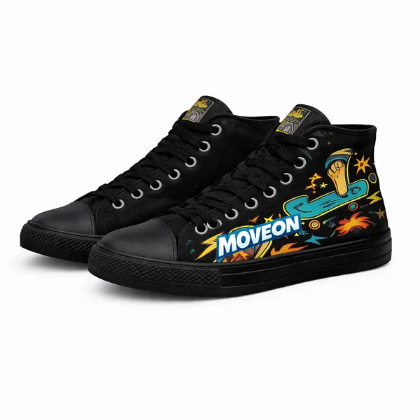 High Top Canvas Sneakers