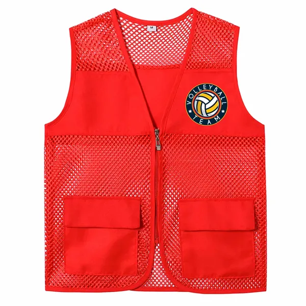 Breathable Mesh Vests with Zippers - Custom Flying Discs