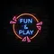 Fun & Play Neon Sign - Custom Flying Discs