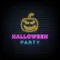 Halloween Party Neon Sign with Pumpkin - Custom Flying Discs