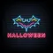 Halloween Neon Sign with Bat - Custom Flying Discs