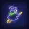Witch Neon Sign - Custom Flying Discs