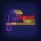 Tropical Party Neon Sign - Custom Flying Discs