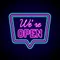 We're Open Neon Sign - Custom Flying Discs