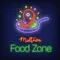 Midtown Food Zone Neon Sign - Custom Flying Discs