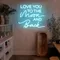 I Love You To The Moon And Back Neon Sign - Custom Flying Discs