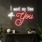 I Want My Time With You Neon Sign - Custom Flying Discs