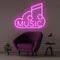 Music Neon Sign - Custom Flying Discs