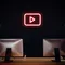 Youtube Play Button Neon Sign - Custom Flying Discs