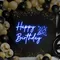 Happy Birthday Cheers Neon Sign - Custom Flying Discs