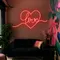 Heart of Love Neon Sign - Custom Flying Discs