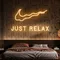 Nike Just Relax Neon Sign - Custom Flying Discs