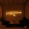 Cool Rifle Neon Sign - Custom Flying Discs