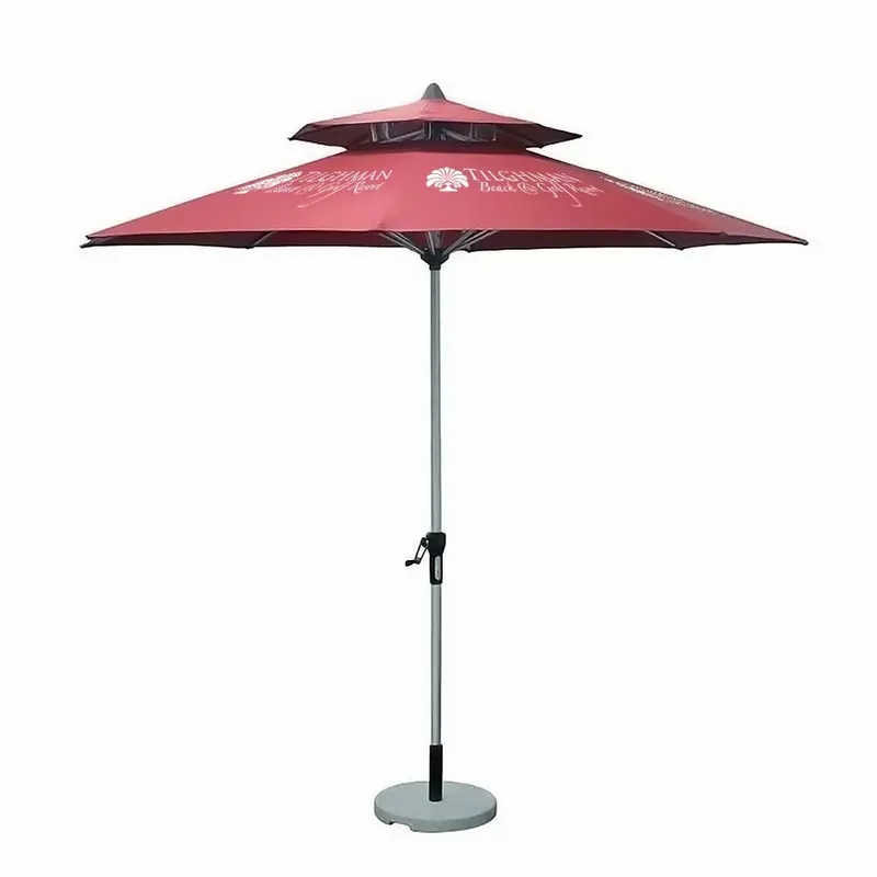 Wood Market Umbrella - 9 ft - Custom Flying Discs