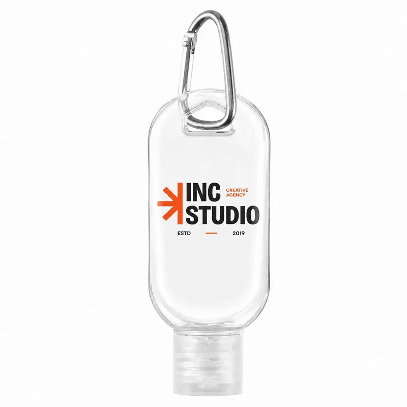 Sanitizer Bottles With Carabiner - Custom Flying Discs